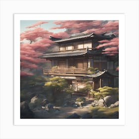 Asiatic Natural Japanese Home 1 Art Print