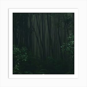 Girl In The Forest Art Print