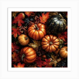 The Pumpkin Harvest 2 Art Print