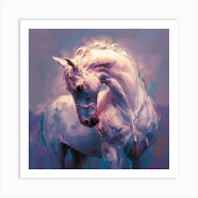 White Horse 3 Art Print