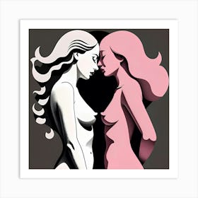 Two Woman In Love Art Print