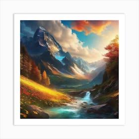 Landscape Painting 181 Art Print