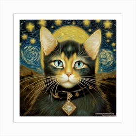 Cosmic Cat Art Print