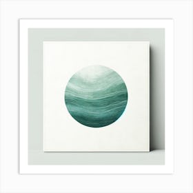 Green Circle Wall Art Art Print