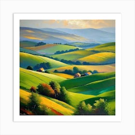 Green Valley Art Print