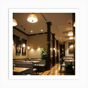 Restaurant Interior Art Print