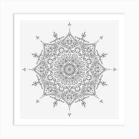 Henna Mandala 09 Art Print