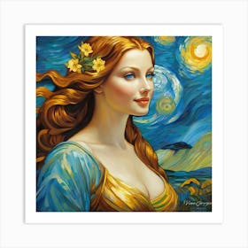 Starry Night gig Art Print