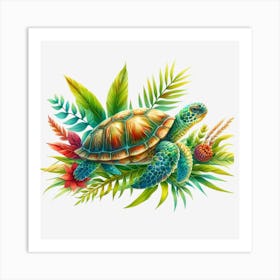 Hawaiian Turtle Art Print