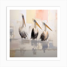 Serene Pelican Harbor 2 Art Print