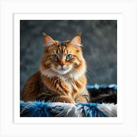 Portrait Of A Cat 12 Art Print