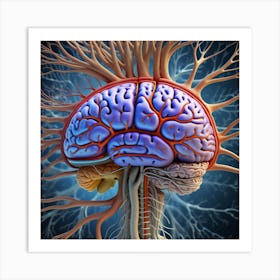 Human Brain 96 Art Print