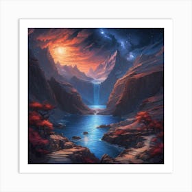 Fantasy Landscape Painting Art Print