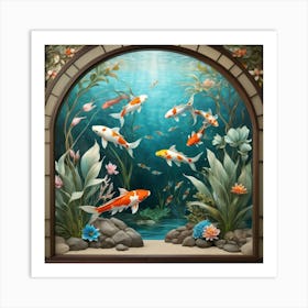 Koi Fish Art Print