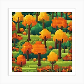 Pixel Art 2 Art Print