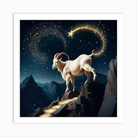 Goat In The Mountains 1 Art Print