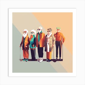 Old People 19 Art Print