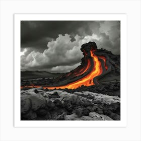 Lava Flow 2 Art Print