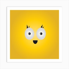 Yellow Smiley Face Art Print