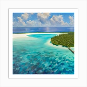 Maldives Island Art Print