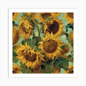 Sunflowers, Vincent van Gogh 1 Art Print