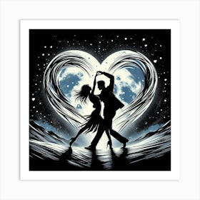 Happy couple 4 Art Print