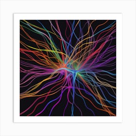 Colorful Brain 8 Art Print