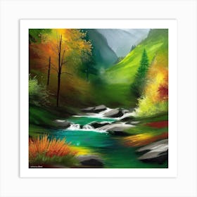 Mountain Stream 15 Art Print