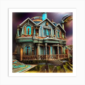 House In The Sky Art Print