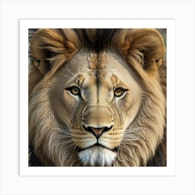 Design lion Art Print