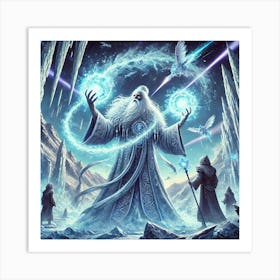 Elder Glacius Ice Magic Master Art Print