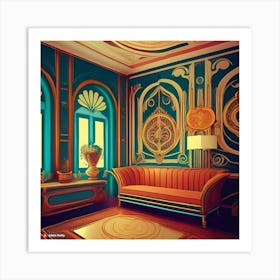 Room With A Sofa Art Print