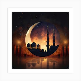 Ramadan Islamic Mosque Art Print