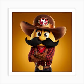 San Francisco 49ers Mascot 2 Art Print