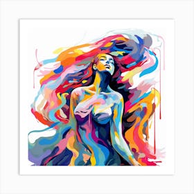 Abstract Of A Woman 3 Art Print