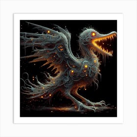 Fantasy bird Art Print