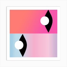 Pink Vivid Eye Art Print