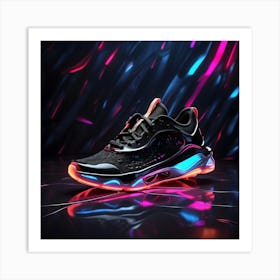 Glow In The Dark Sneakers 1 Art Print