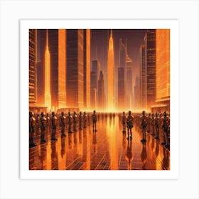 Futuristic Cityscape 38 Art Print