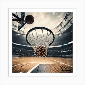 Basketball Hoop 1 Art Print