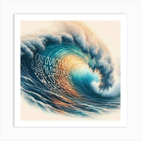 Ocean Wave Canvas Print Art Print