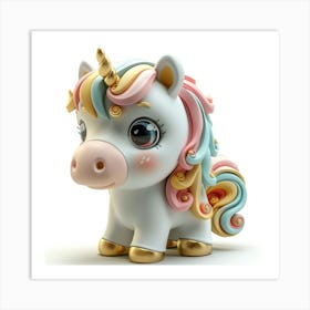 Unicorn Figurine 76 Art Print