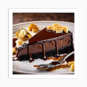 Chocolate Cake Art Print