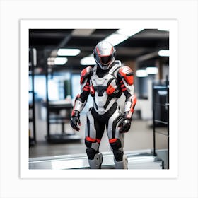 Building A Strong Futuristic Suit Like The One In The Image Requires A Significant Amount Of Expertise, Resources, And Time 20 Art Print