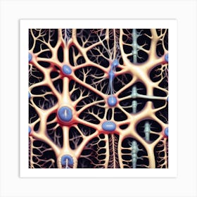 Neuronal Structure Art Print