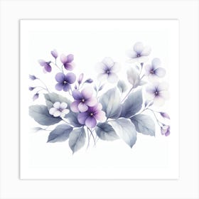 Violets 2 Art Print