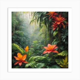 Tropical Jungle Art Print