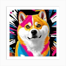 Pop- Shiba Inu Art Print