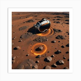 Vr Headset On Mars Art Print