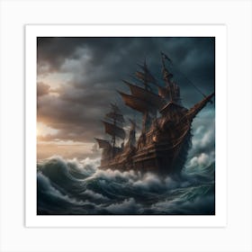 Across The Unforgiving Sea Art Print